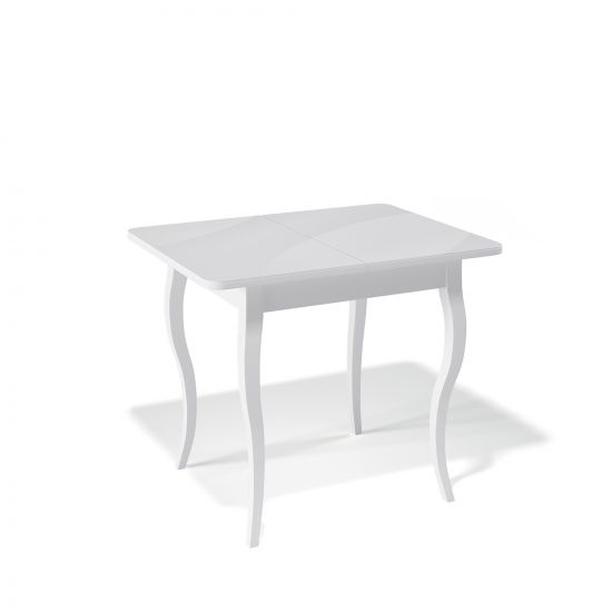Стол KENNER 900 С белый-стекло белое глянец