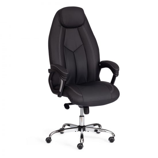 Кресло BOSS Lux кож-зам, черный, 36-6