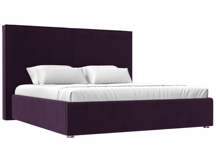 120530 Интерьерная кровать Аура 180 | Велюр | Фиолетовый