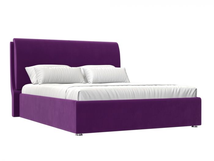 120824 Интерьерная кровать Принцесса 180 | микровельвет | фиолетовый