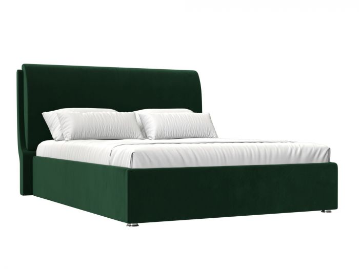 120863 Интерьерная кровать Принцесса 200 | велюр | зеленый