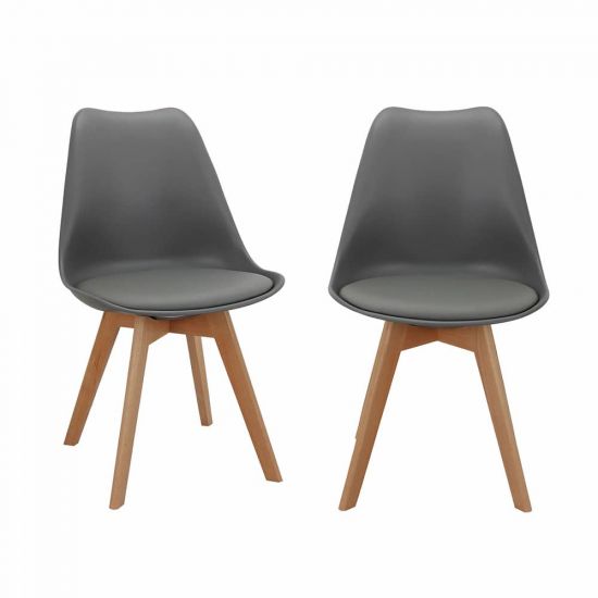 Комплект из 2-х стульев Eames Bon серый
