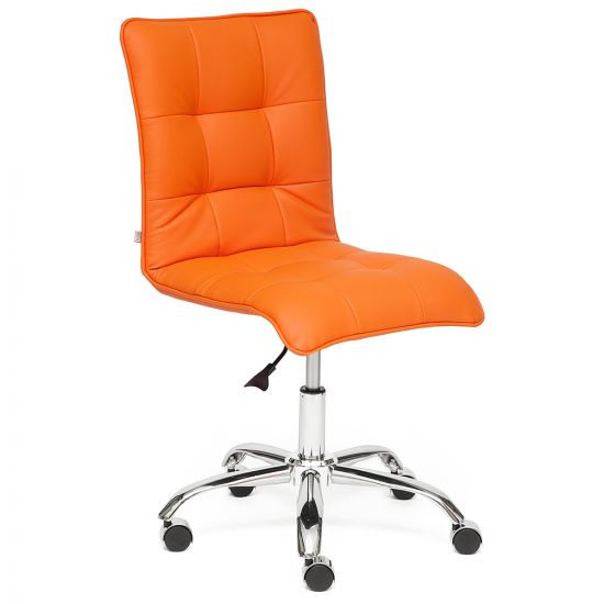 Кресло ZERO кож-зам, оранжевый, 14-43