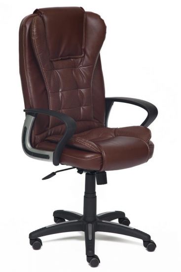 Кресло BARON кож-зам, коричневый-коричневый перфорированный, 2 TONE-2 TONE -06