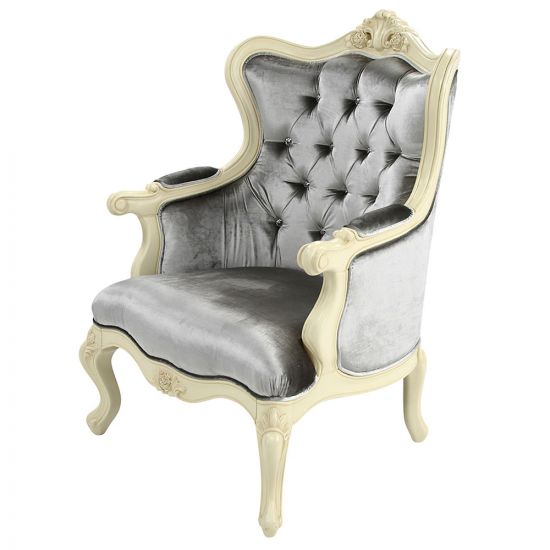 Кресло Милано MK-1898-IV (цвет патины: золото) 84х86х165 см Слоновая кость 1 шт. в 1 кор.