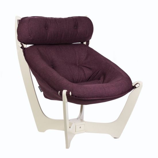 Кресло для отдыха мод.11 (Falcone Purple- каркас Дуб шампань)