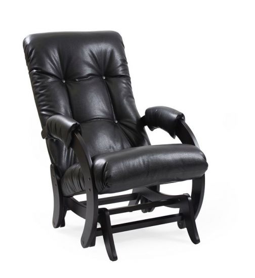 Кресло- гляйдер Модель 68 (венге- Vegas lite black) черный