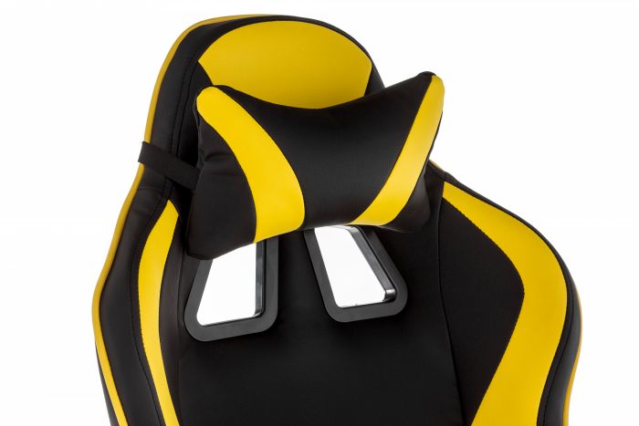 Компьютерное кресло Racer черное - желтое