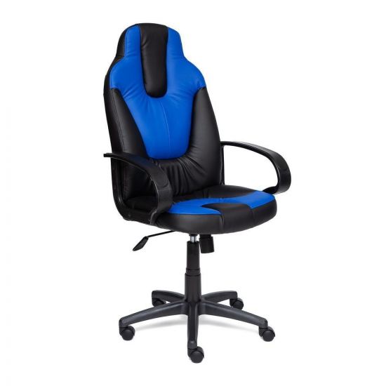 Кресло NEO (1) кож-зам, черный-синий, 36-6-36-39